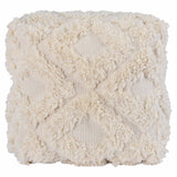 Luma Pouf, Ivory-Furniture - Chairs-High Fashion Home