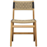 Lumen Outdoor Dining Chair, Natural/Black, Set of 2