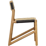 Lumen Outdoor Dining Chair, Natural/Black, Set of 2