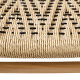 Lumen Outdoor Dining Chair, Natural/Black, Set of 2