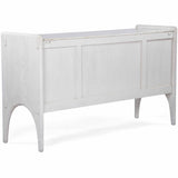 Luna Marble-Top Sideboard, Whitewash