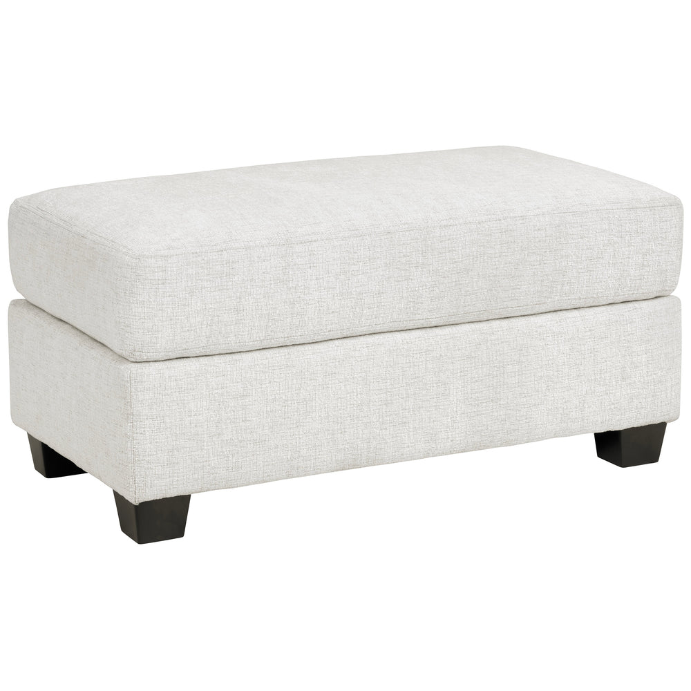 Luna Ottoman, White-Furniture - Chairs-High Fashion Home