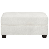 Luna Ottoman, White-Furniture - Chairs-High Fashion Home