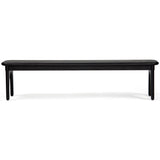 Luna Dining Bench, Charcoal