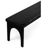 Luna Dining Bench, Charcoal