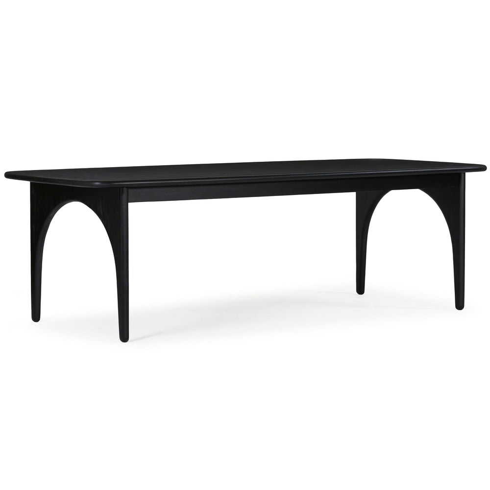 Luna Rectangular Dining Table, Charcoal