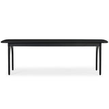 Luna Rectangular Dining Table, Charcoal