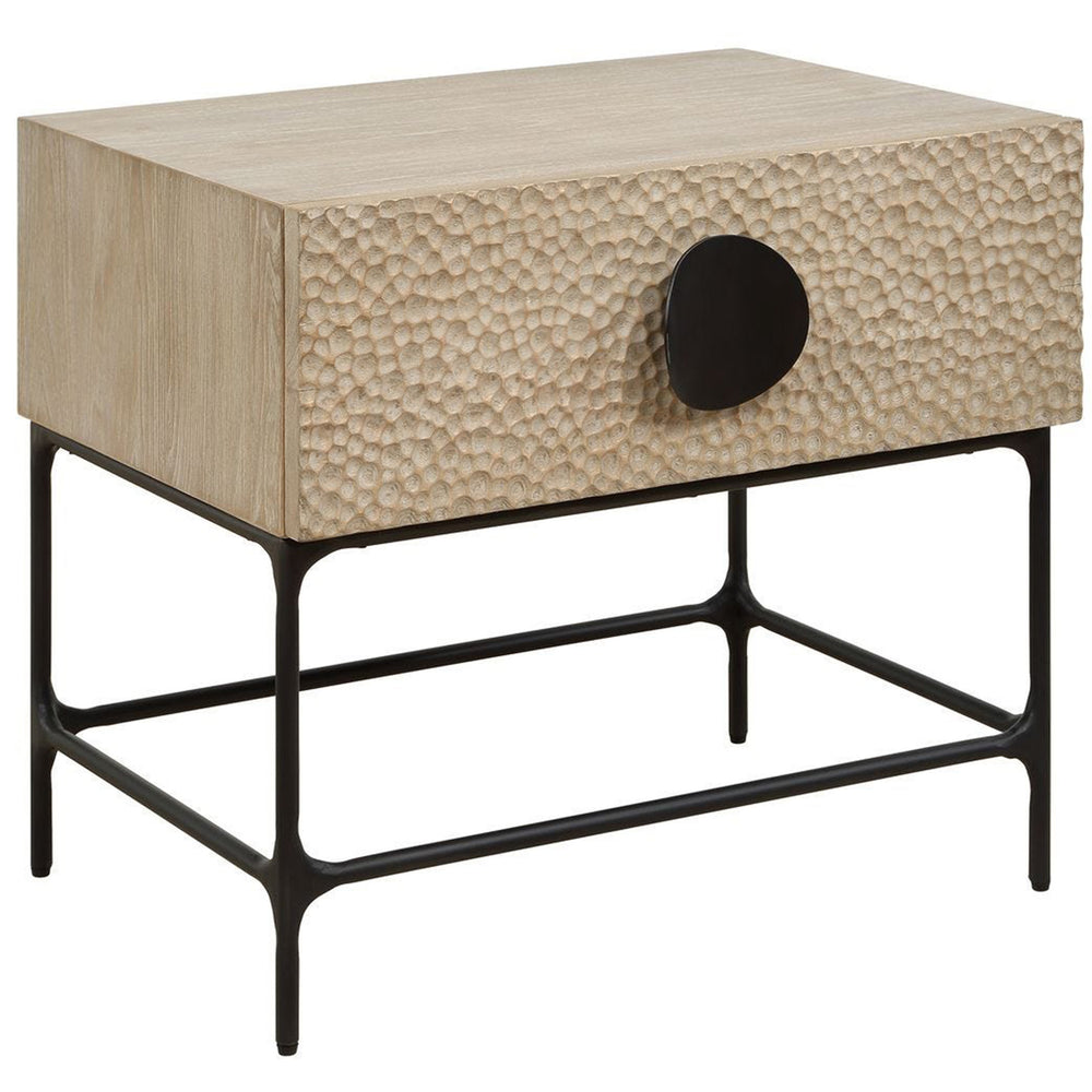 Lunar Side Table, Natural-Furniture - Accent Tables-High Fashion Home