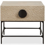 Lunar Side Table, Natural-Furniture - Accent Tables-High Fashion Home