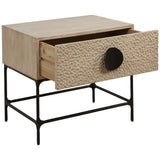 Lunar Side Table, Natural-Furniture - Accent Tables-High Fashion Home