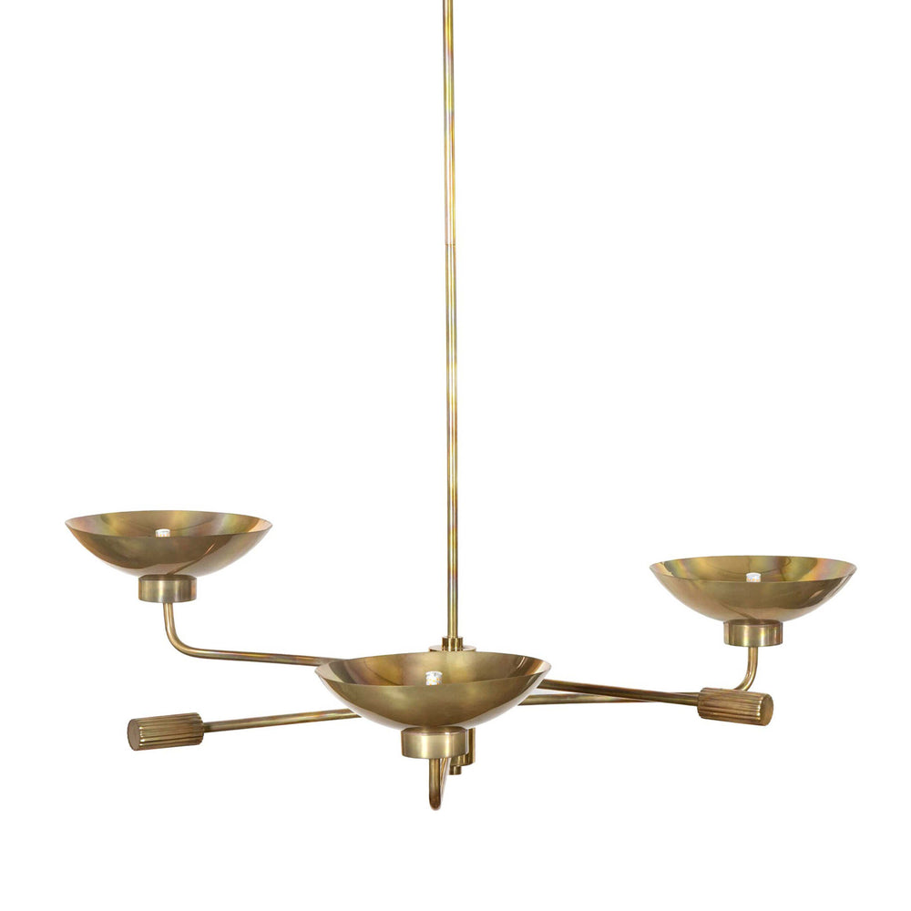 Lund Chandelier, Burnt Brass by Four Hands-Lighting-High Fashion Home