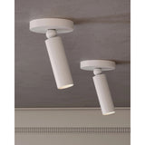 Luxe Pivot Flush Mount, White