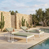 Lychee Chaise Lounge, Green-Furniture - Chairs-High Fashion Home