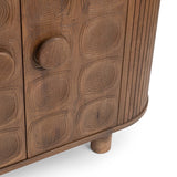 Lyle 4 Door Cabinet, Artisan Brown-Furniture - Storage-High Fashion Home
