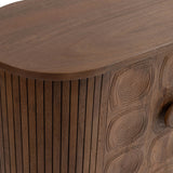 Lyle 4 Door Cabinet, Artisan Brown-Furniture - Storage-High Fashion Home