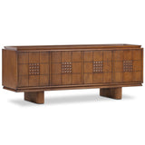 Lyle Media Console, Rust Rubberwood by Four Hands-Furniture - Storage-High Fashion Home