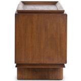 Lyle Media Console, Rust Rubberwood by Four Hands-Furniture - Storage-High Fashion Home