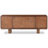 Lyle Media Console, Rust Rubberwood by Four Hands-Furniture - Storage-High Fashion Home