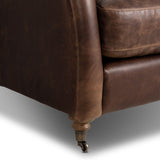 Lynn Leather Chair, Raleigh Cigar by Amber Lewis x Four Hands-Furniture - Chairs-High Fashion Home