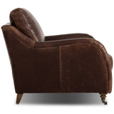 Lynne Leather Chair, Raleigh Cigar by Amber Lewis x Four Hands-Furniture - Chairs-High Fashion Home