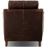 Lynne Leather Chair, Raleigh Cigar by Amber Lewis x Four Hands-Furniture - Chairs-High Fashion Home
