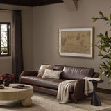 Lynne Leather Sofa, Raleigh Cigar by Amber Lewis x Four Hands-Furniture - Sofas-High Fashion Home