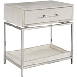 Lyra 1 Drawer Nightstand, Gray-Furniture - Bedroom-High Fashion Home