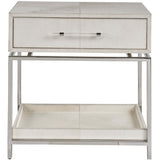 Lyra 1 Drawer Nightstand, Gray-Furniture - Bedroom-High Fashion Home