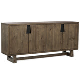 Lyra 4 Door Buffet, Smoke Brown-Furniture - Storage-High Fashion Home