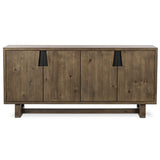 Lyra 4 Door Buffet, Smoke Brown-Furniture - Storage-High Fashion Home