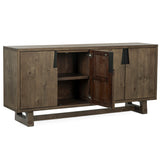 Lyra 4 Door Buffet, Smoke Brown-Furniture - Storage-High Fashion Home