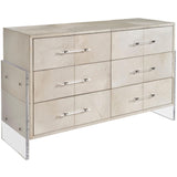Lyra 6 Drawer Dresser, Gray-Furniture - Storage-High Fashion Home