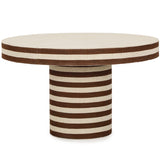 Lyra Coffee Table, Natural Striped-Furniture - Accent Tables-High Fashion Home