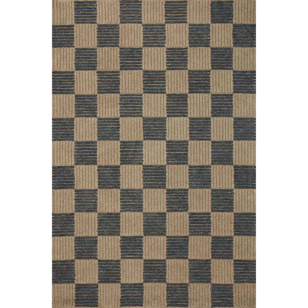 Brigette Romanek × Loloi Rug Madi MDX-04, Taupe/Navy-Rugs1-High Fashion Home
