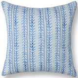 Seaglass Stripe Pillow, Navy Blue, Set of 2