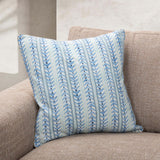 Seaglass Stripe Pillow, Navy Blue, Set of 2