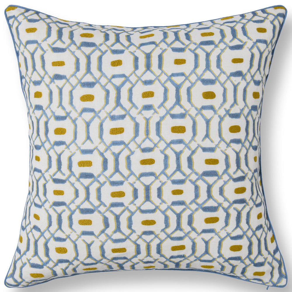 Capri Coast Pillow, Harbor Blue, Set of 2