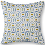 Capri Coast Pillow, Harbor Blue, Set of 2