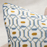 Capri Coast Pillow, Harbor Blue, Set of 2