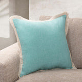Biscayne Pillow, Aqua Blue, Set of 2