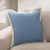 Biscayne Pillow, Harbor Blue, Set of 2