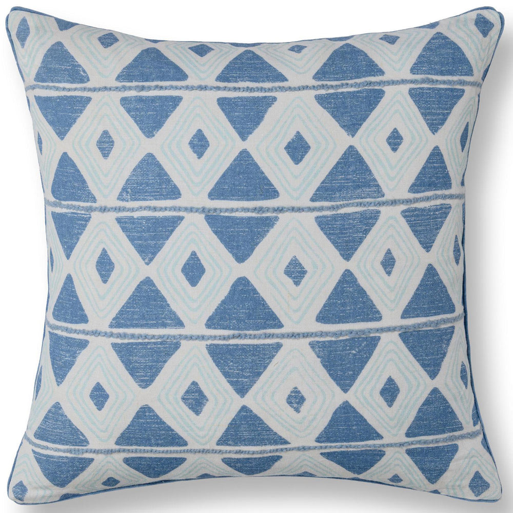 Seaside Trellis Pillow, Harbor Blue, Set of 2