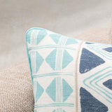 Mosaic Pillow, Navy Blue, Set of 2
