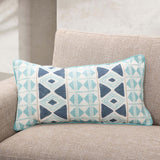 Mosaic Pillow, Navy Blue, Set of 2