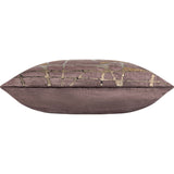 Mila Abstract Pillow, Brown/Gold-Accessories-High Fashion Home
