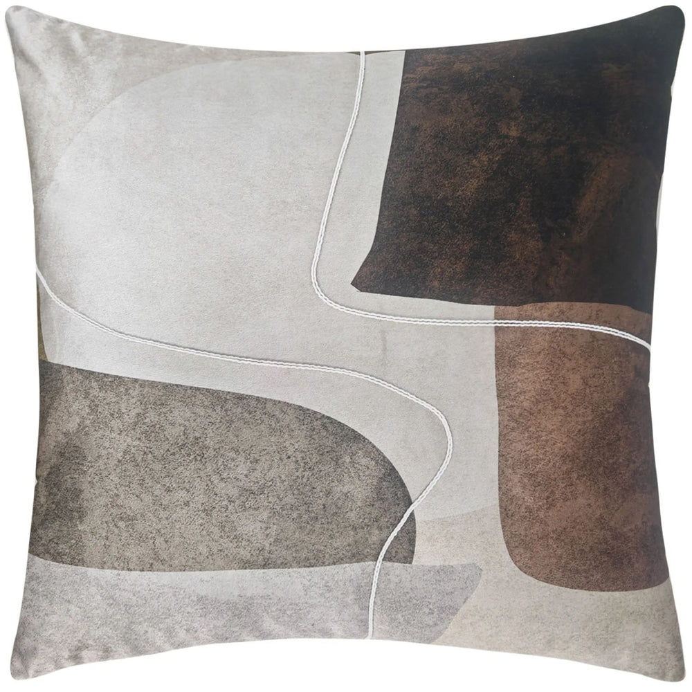 Mocha Pillow, Sandstone Abstract
