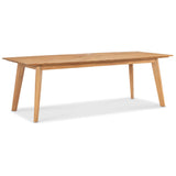 Harbor Teak 90" Rectangular Dining Table, Natural-Furniture - Outdoor-High Fashion Home