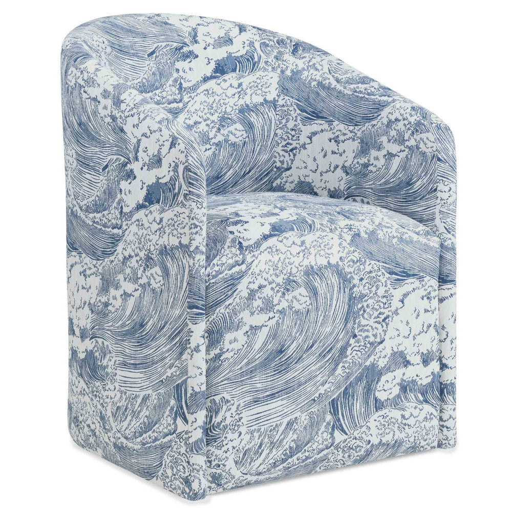 Slow Roll Upholstered Dining Chair, Tidal Naval, Set of 2-Furniture - Dining-High Fashion Home