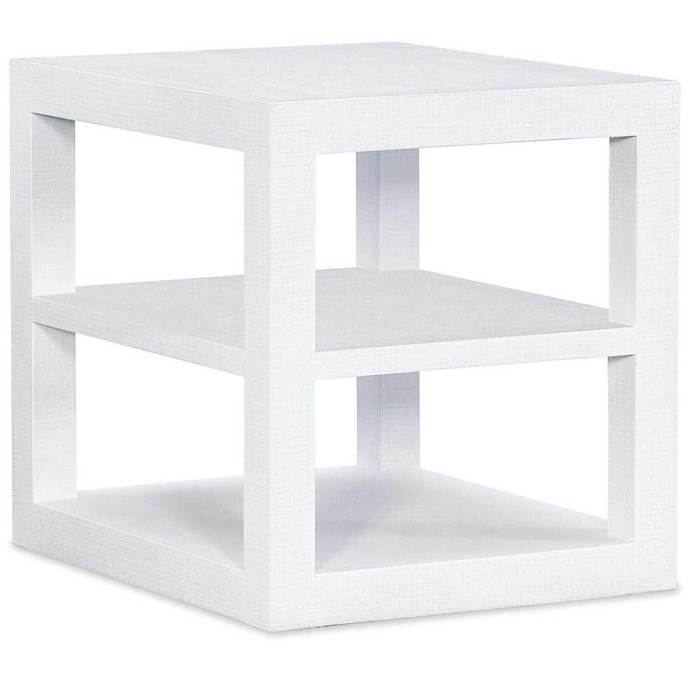 Sailmaker End Table, White-Furniture - Accent Tables-High Fashion Home