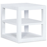 Sailmaker End Table, White-Furniture - Accent Tables-High Fashion Home